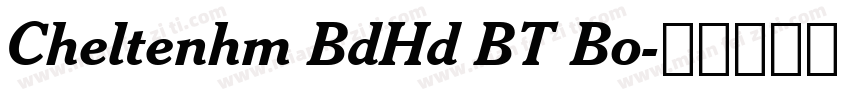 Cheltenhm BdHd BT Bo字体转换